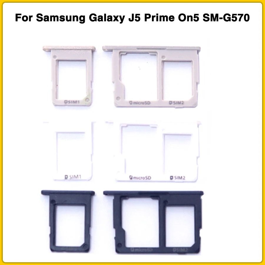 Новый лоток для Sim карты Samsung Galaxy J5 Prime On5 SM G570 J7 On7 G610 2016 слот + штифт карты|Адаптеры