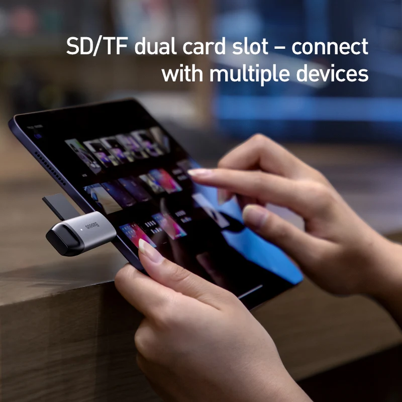 Кардридер Baseus с USB 3 0 Type C на SD Micro TF | Компьютеры и офис