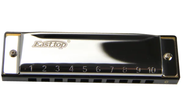 EASTTOP T10-3 10 отверстий harps diatonic крышки из нержавеющей стали гармоника