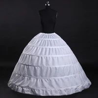 white black 6 hoops petticoats bustle for ball gown wedding dresses underskirt bridal accessories crinolines skirts