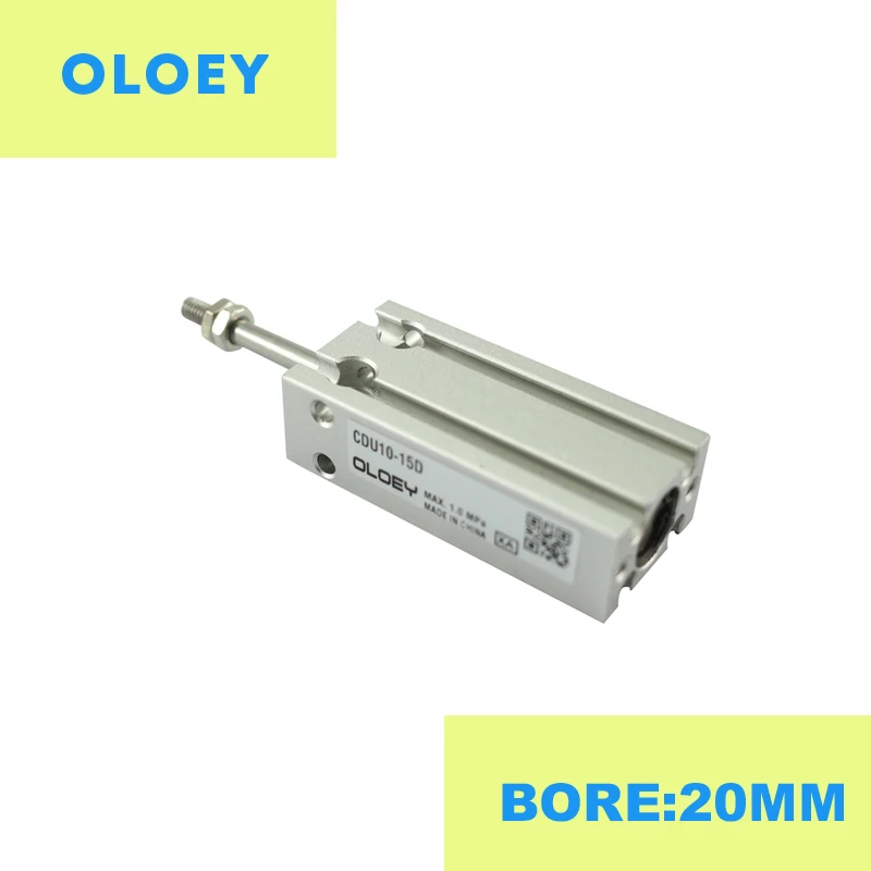 Цилиндр CDU20 CU20 с бесплатным креплением цилиндр двойного действия одним стержнем