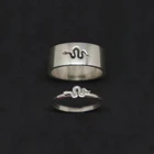 Кольца Открытые, золотые, в виде змеи, кольца для мужчин и женщин, парные кольца для влюбленных, 2021