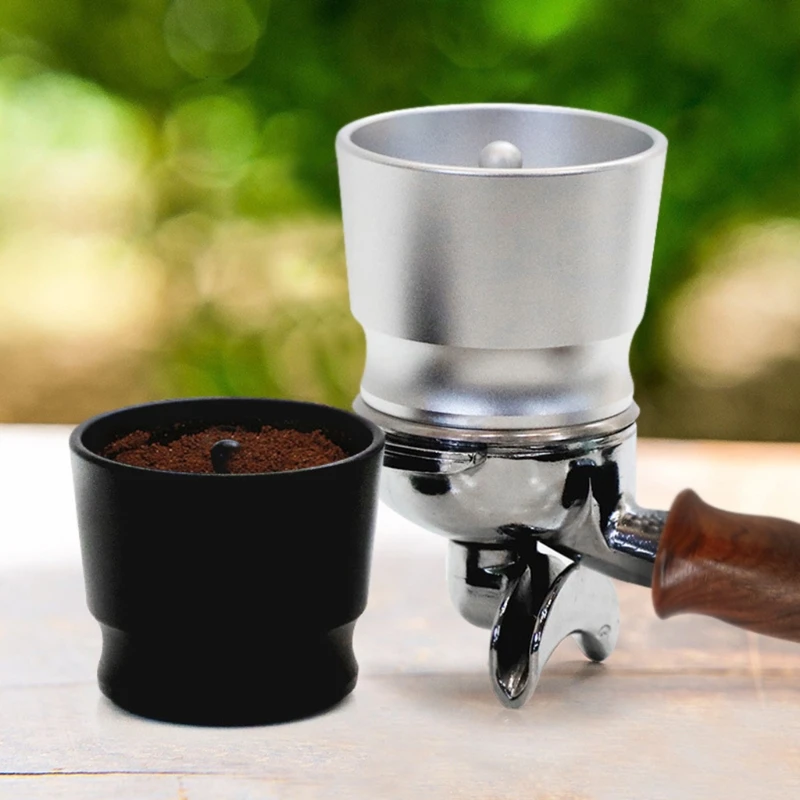 

Portable Stainless Steel Coffee Powder Receive Cup Coffee Machine Powder Receiver with Lid Kitchen Supplies