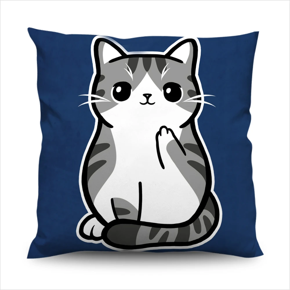 Декоративный чехол для подушки с рисунком животного наволочка 3D детское