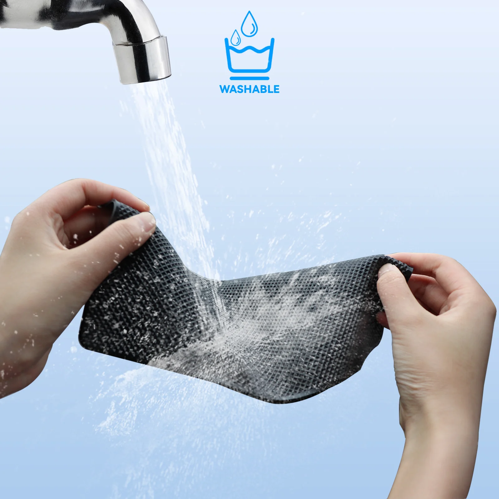 Универсальный автомобильный антискользящий коврик для приборной панели авто с множеством функций для GPS, телефона, ключей и монет, держатель на клейкой геле без подставки.