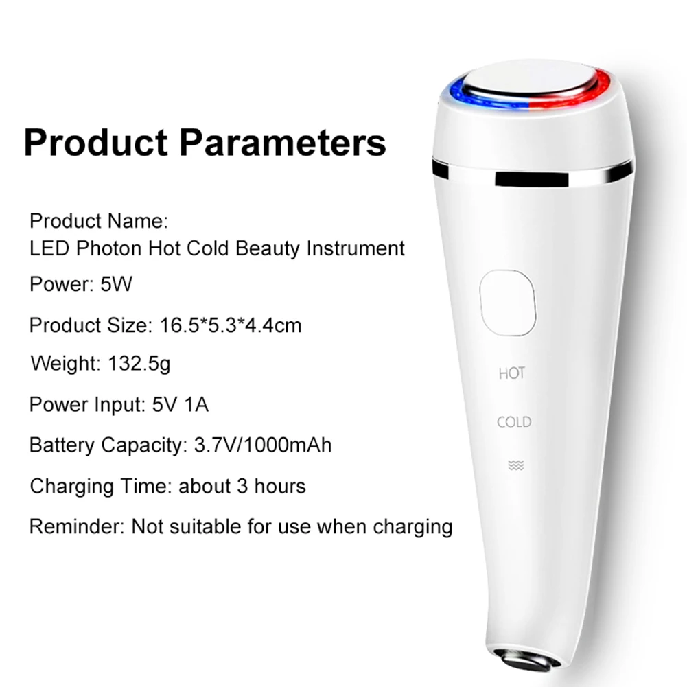 

Face Beauty EMS Mesotherapy Electroporation RF Radio Frequency LED Photon Skin Tightening Rejuvenation Facial Massager Lift