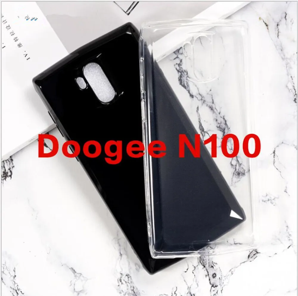 Чехол для Телефона Для Doogee N100, противоударный мягкий чехол из ТПУ Для Doogee N100, противоскользящая силиконовая защитная задняя крышка