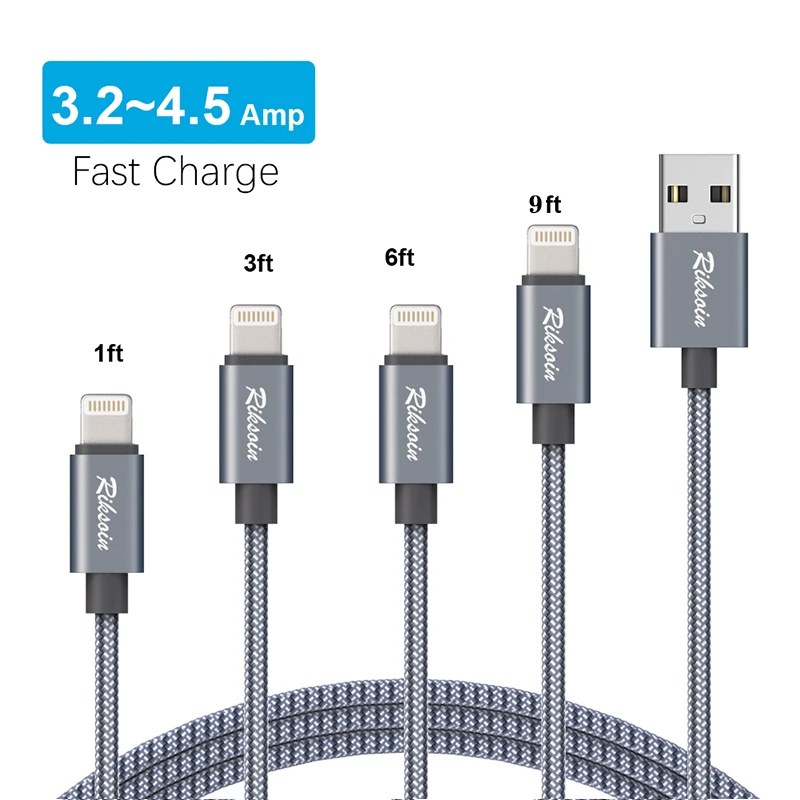 3 2 ~ a кабель USB для быстрой зарядки iPhone 11 XS Max XR X 8 7 6 6S 5 5S iPad Шнур мобильного телефона