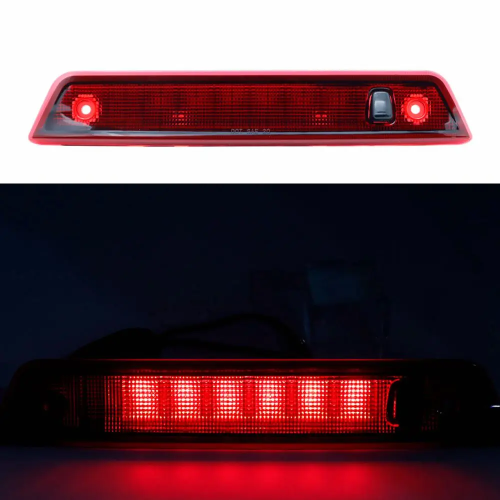 red Для Jeep Grand Cherokee 2005 2006 2007 2008 2009 2010 автомобиля задний фонарь LED High Mount 3rd задний стоп световой стоп-сигнал - Цвет: red
