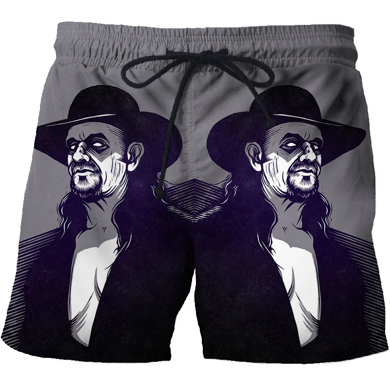 

Summer Men's Casual Violent Aesthetic Shorts World Wrestling Entertainment 3D Printing Shorts Beach Shorts Swimwear Shorts