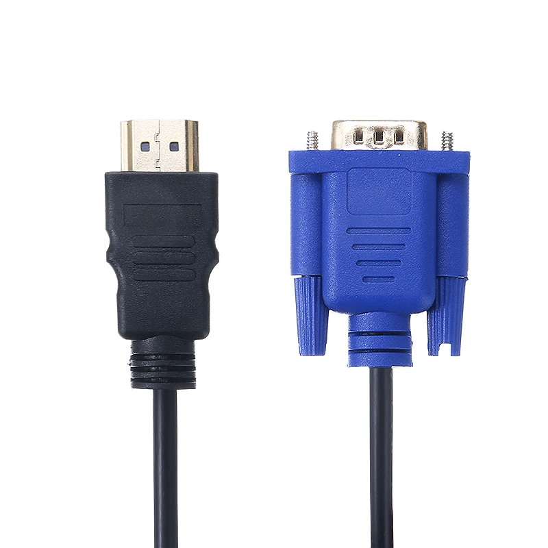 

For PC DVD HDTV 1pc Gold-plated Connectors Video Converter Cable 1.5m/3Meter HDMI-compatible to VGA Adapter Cables Pohiks