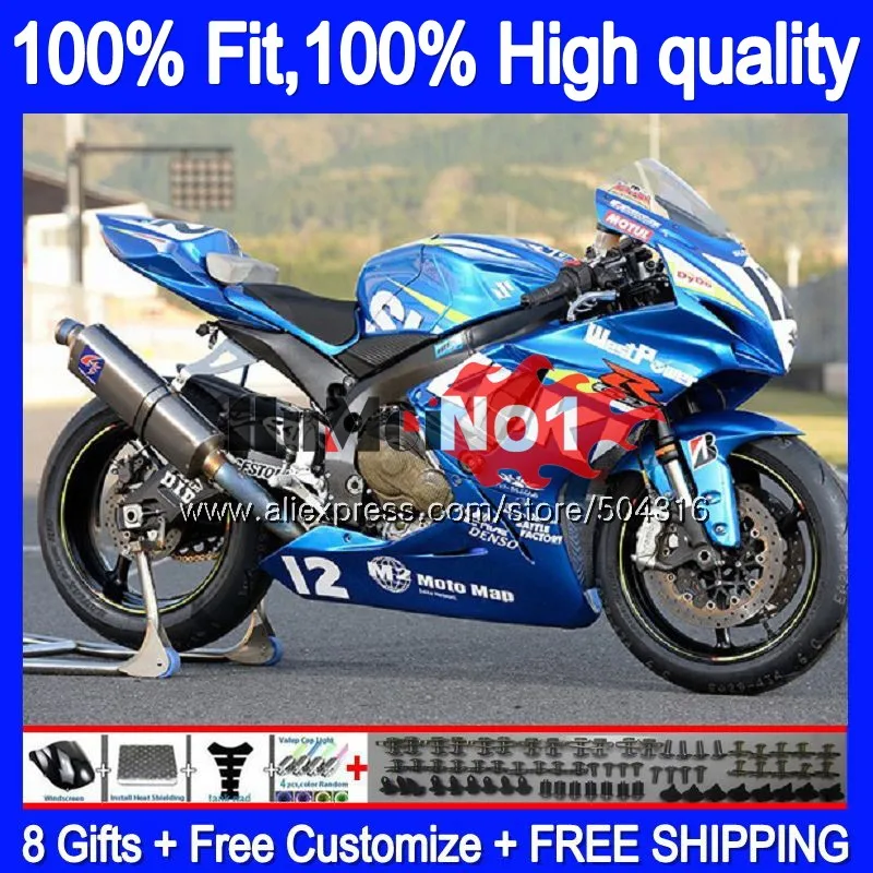 

Injection For SUZUKI GSXR 750 600 GSXR750 K11 18MC.8 GSXR600 2011 2012 2013 2014 2015 2016 11 12 13 14 15 Fairing Factory blue