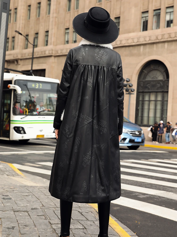 Женское пальто из 100% натуральной овчины зимняя куртка на утином пуху с