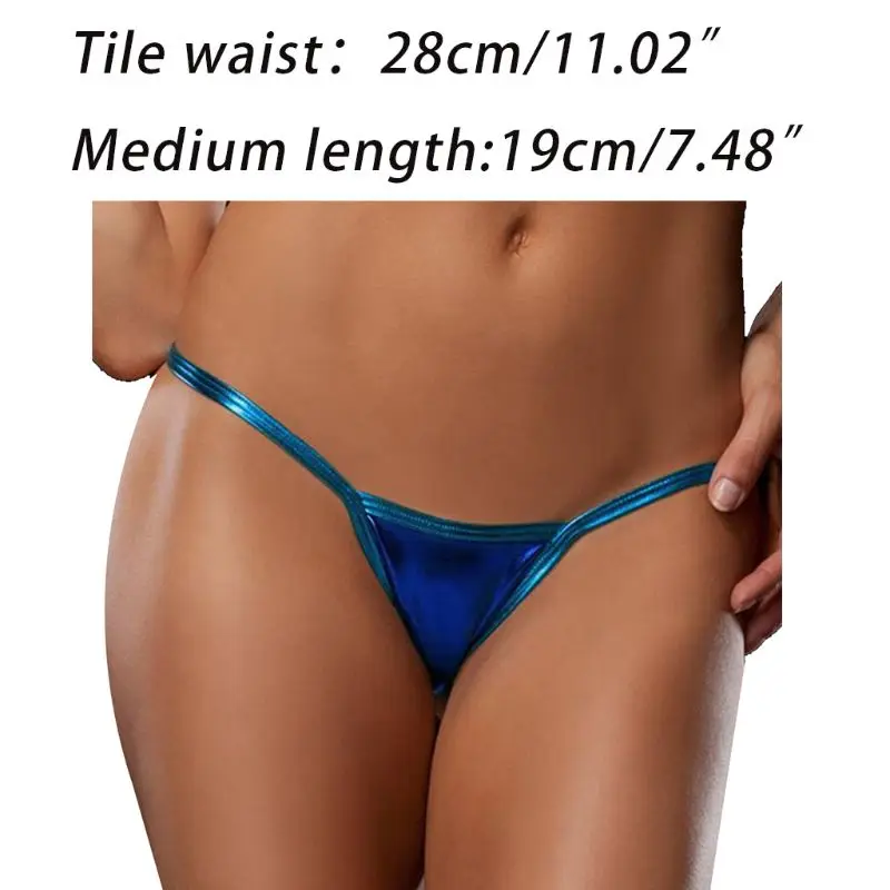 Женские стринги Соблазнительные трусики с низкой посадкой блестящие мини t