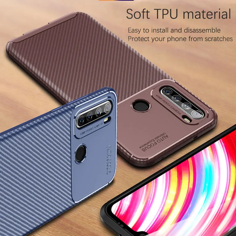 Чехол для телефона Xiaomi Redmi Note 8 Pro 8T мягкий силиконовый ударопрочный чехол из