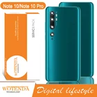 Оригинальный задний корпус для Xiaomi Mi Note 10 Pro, задняя крышка батарейного отсека, задний корпус с клейкой наклейкой