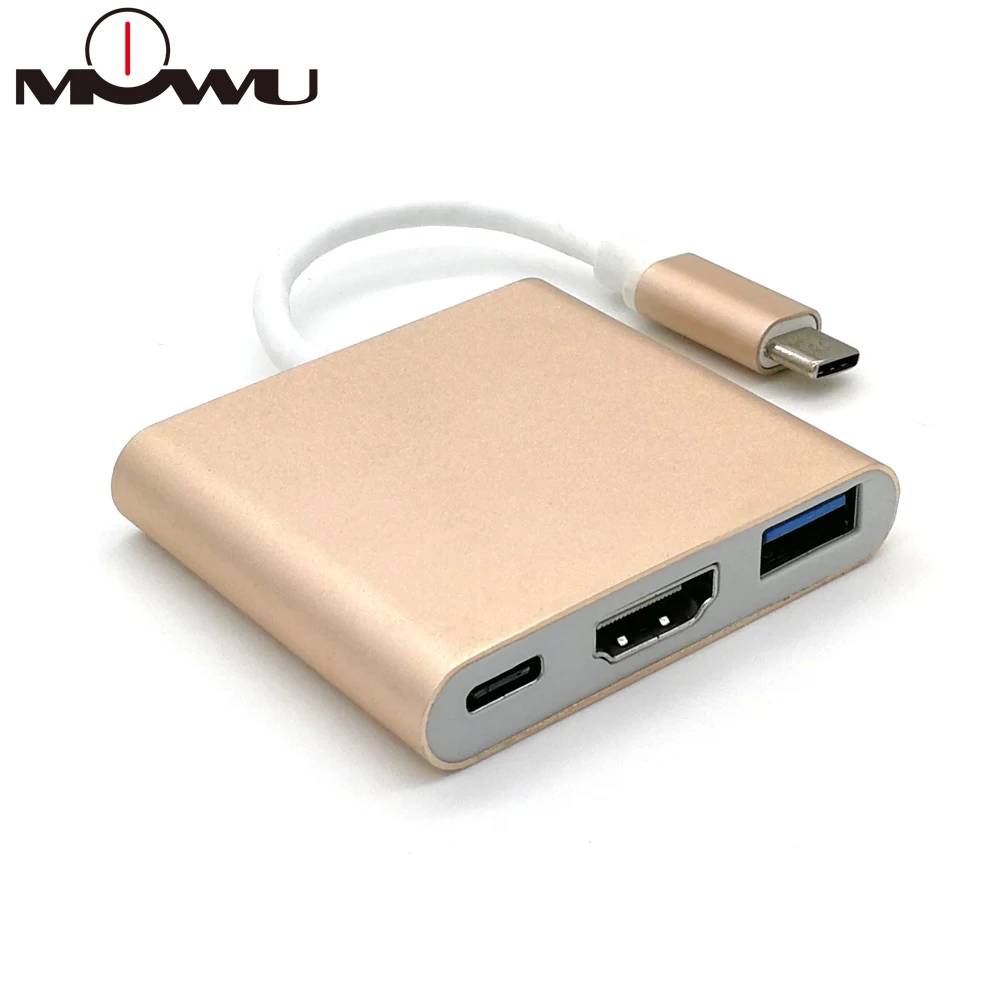 USB-концентратор Тип C USB 3 1 к HDMI 4K адаптер кабель-преобразователь в разветвитель