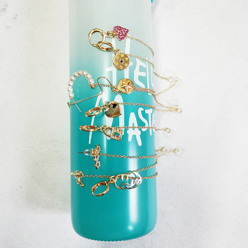 Пара анти-потерянный серьги для airpods женщин в винтажном стиле со звездами цепи