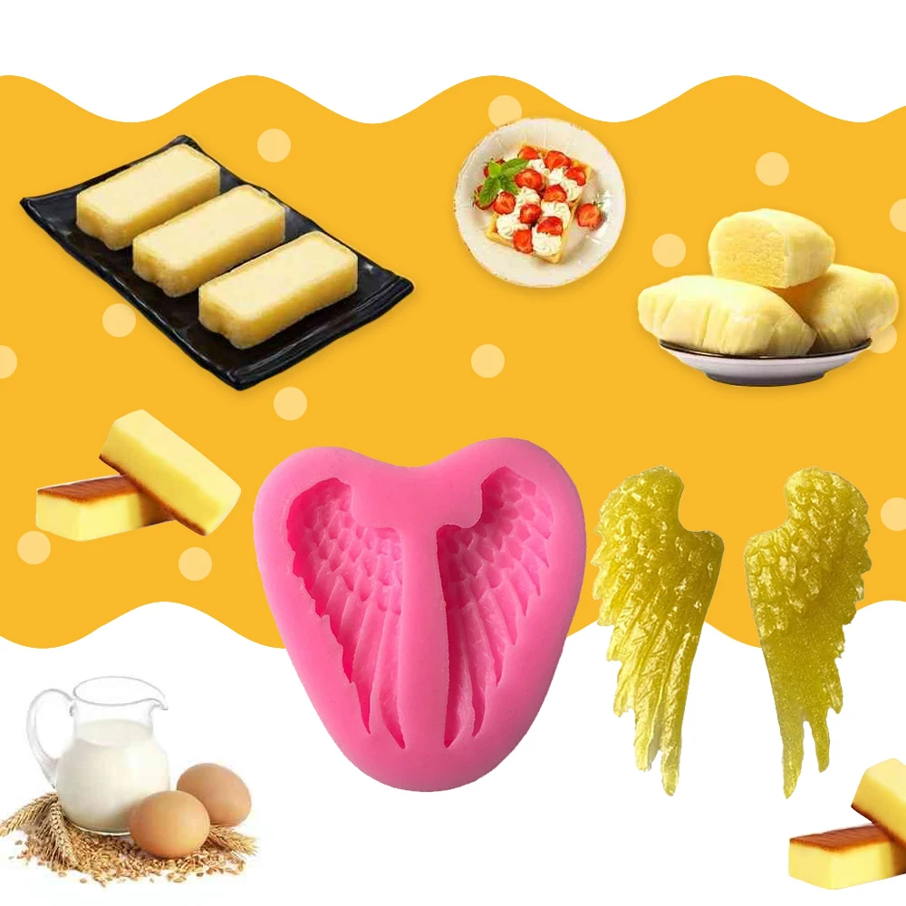 Ангельские крылья формы для сахара силиконовая кружевная форма сделай сам