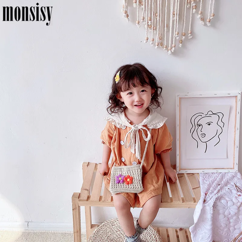 Monsisy/Зимняя шерстяная сумка через плечо для мальчиков и девочек вязаная сумочка