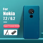 Чехол NILLKIN для Nokia 7,2, Матовый Жесткий чехол-накладка с подставкой для телефона в подарок, чехол для Nokia 6,2, 6,3 дюйма