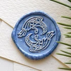 Печатная печать ворон Викинг один, печатная печать для растений, вечерние печатей для воска, свадебные приглашения, подарочная упаковка, печать для вечеринки