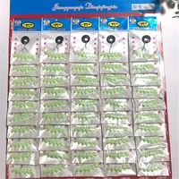 60pcs 10packs luminous rubber stopper float 6 in 1 fishing bobber silica gel space bean connector fishing line accessories