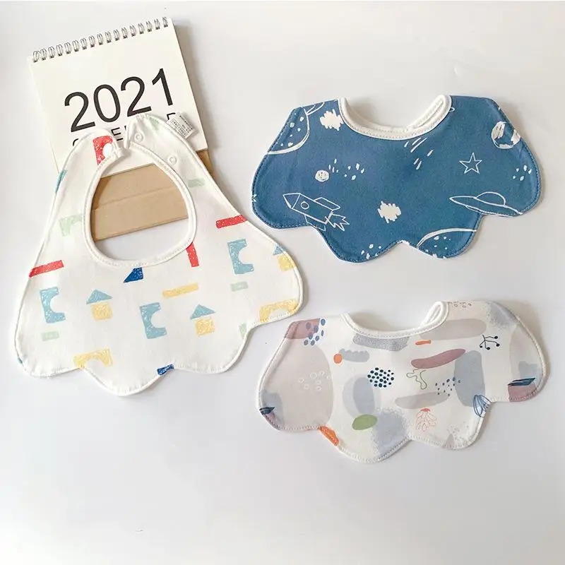 

Petal Baby Bibs Fashionable Cotton Baby Bibs Baby Feeding Bib Waterproof Burp Cloths Soft Newborn Infant Saliva Towel Baby Stuff