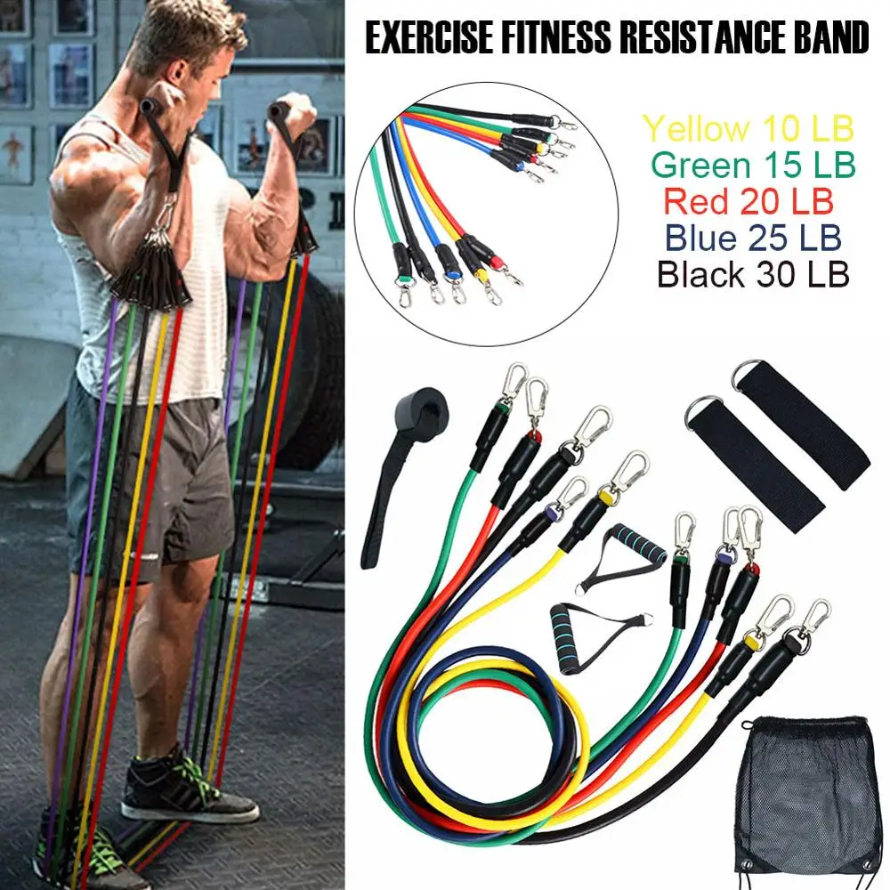 11 шт./компл. эластичные ленты для фитнеса|Эспандеры| |