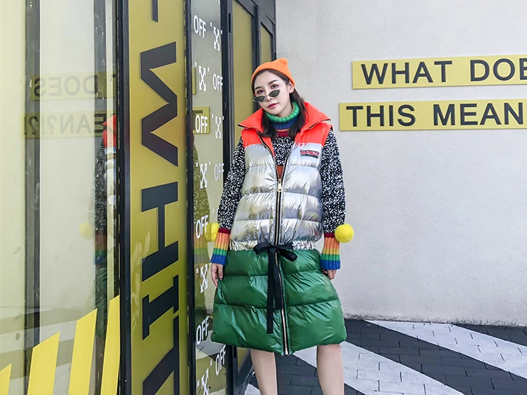 

Thicken loose lazy wind pullover sweater female autumn new tide net red thick wool color dot knit skirt