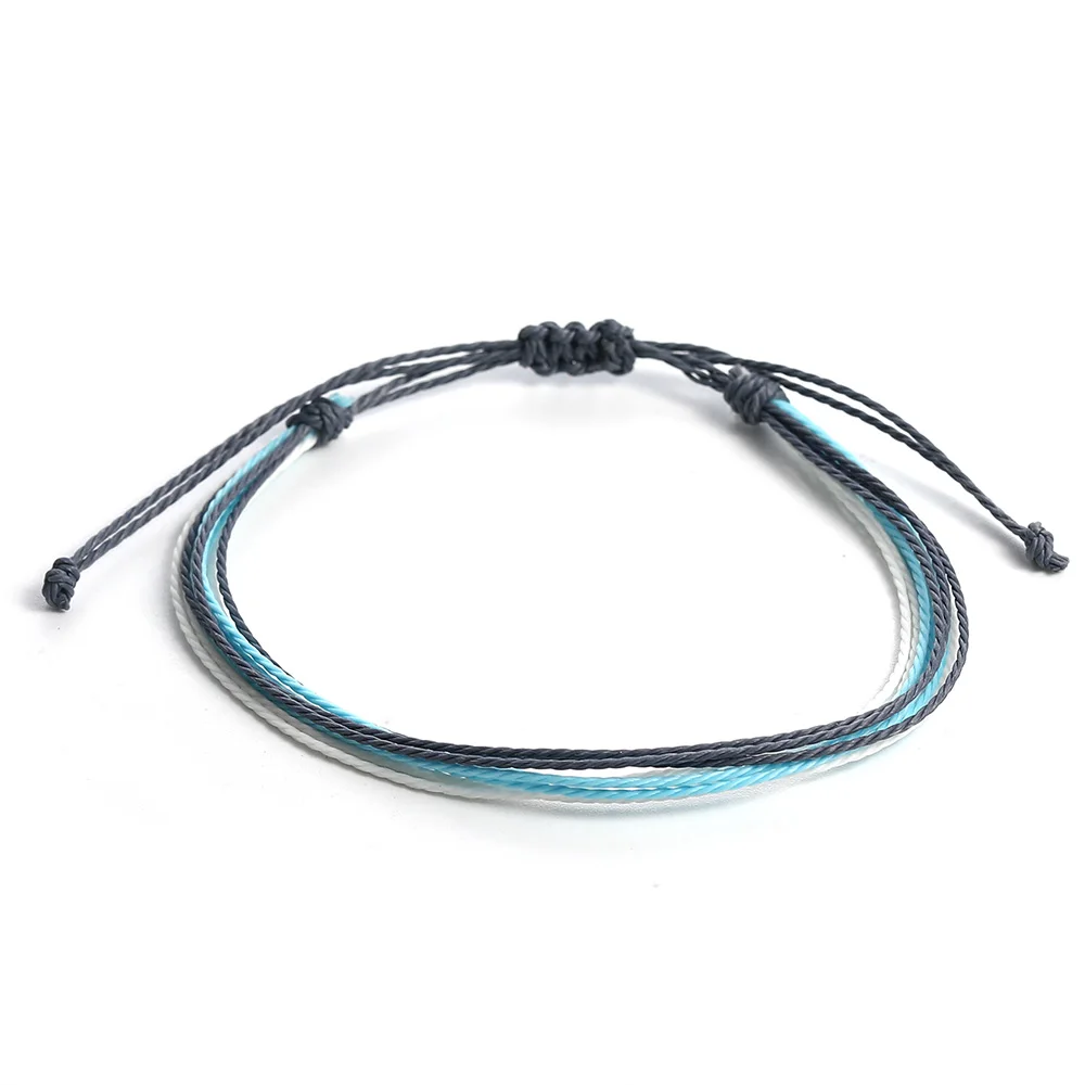 Мульти-Слои Регулируемый тканые браслеты с ремешками украшенные чешским бисером