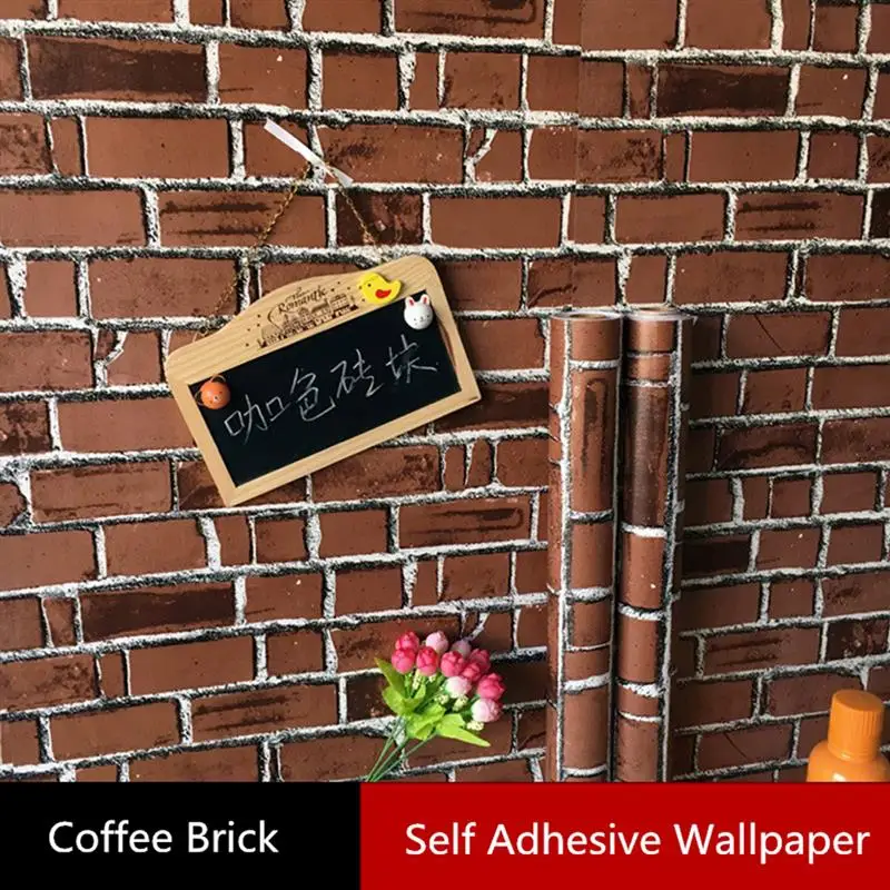 

Wallpaper Waterproof PVC Vinyl Wood Grain Self Adhesive Wall Stickers Furniture Renovation Decals for Kitchen Wardrobe Cabinet