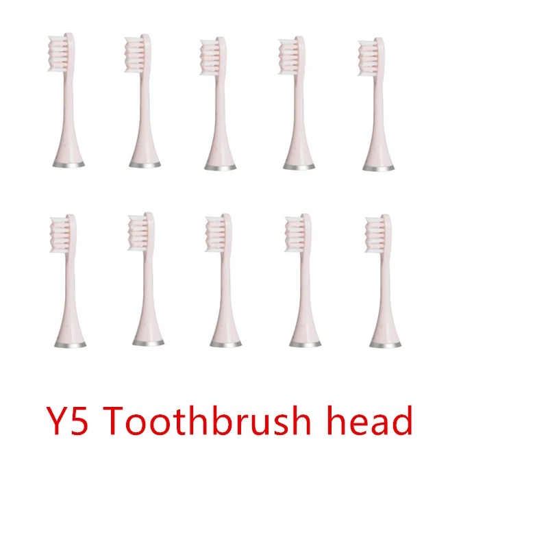 beige y5 QZKYG головка электрической зубной щетки Y5 Y6 стиль вверх и вниз качели специальные аксессуары бежевый синий - Цвет: beige y5
