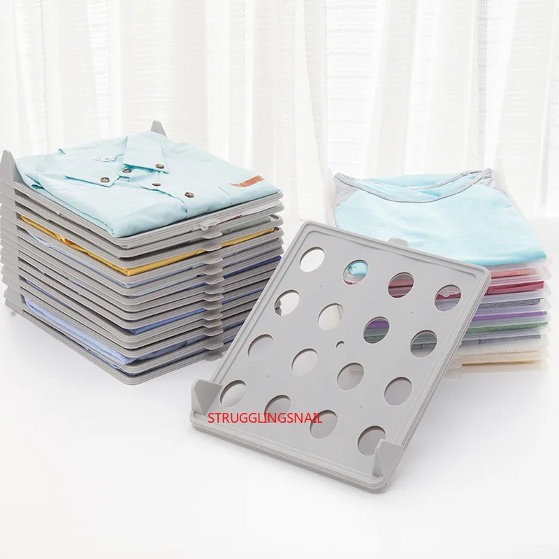 

Practical Fast Clothes Fold Board Clothes Organization System Shirt Folder Travel Closet Drawer Stack Household Closet Organizer