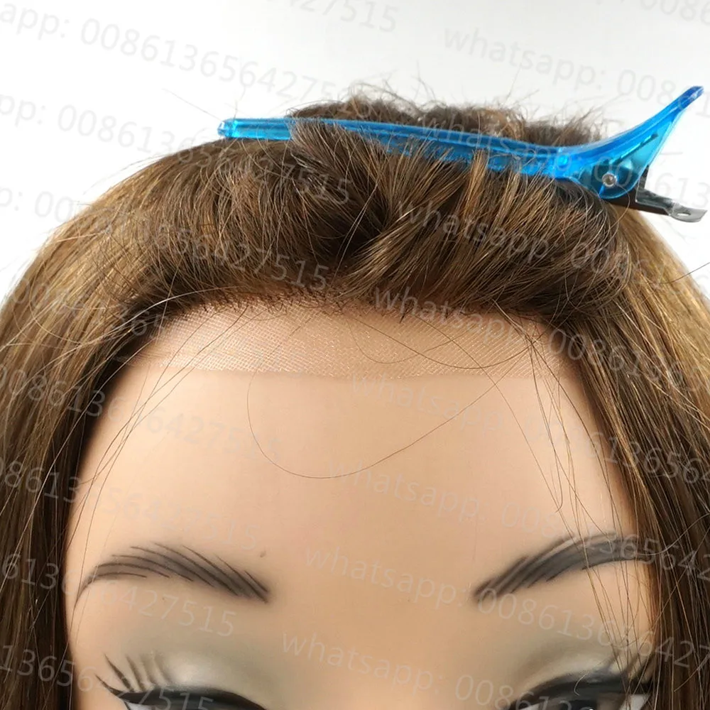 Hstonir Продукты для волос сварные кружева Шелковый Топ европейские волосы remy 1" Натуральные Прямые для женщин сток парик G030