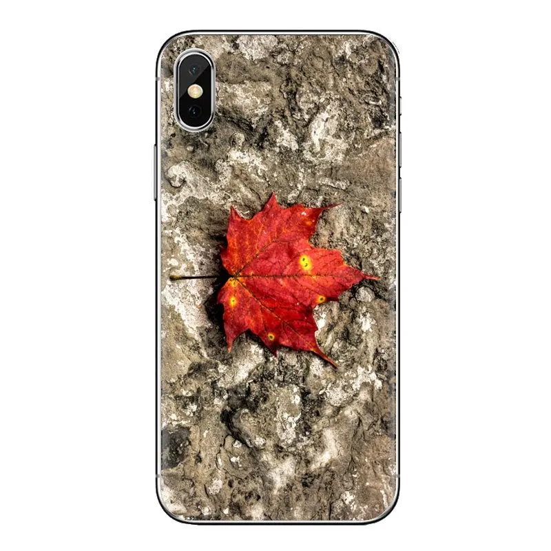 Cover For Samsung Galaxy S2 S3 S4 S5 MINI S6 S7 edge S8 S9 Plus Note 2 3 4 5 8 Coque Fundas Falling Leaves Maple Leaf autumn Art |