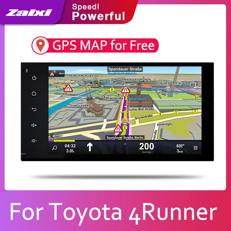 Автомагнитола ZaiXi мультимедийный видеоплеер 2 Din на платформе Android с GPS для Toyota 4Runner
