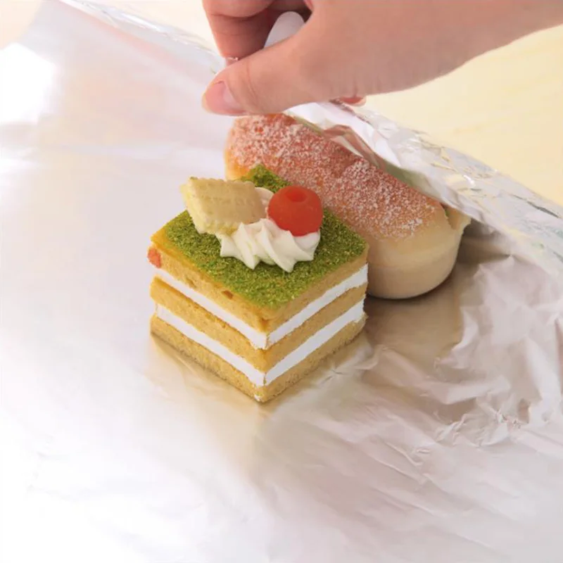 Креативная посуда для барбекю металлическая фольга бумага пикника алюминиевая