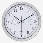 2021 тихий кварцевый металлический настенные часы с термометром-гигрометр, бесшумное движение, без тикания, домашний декор, новый дизайн