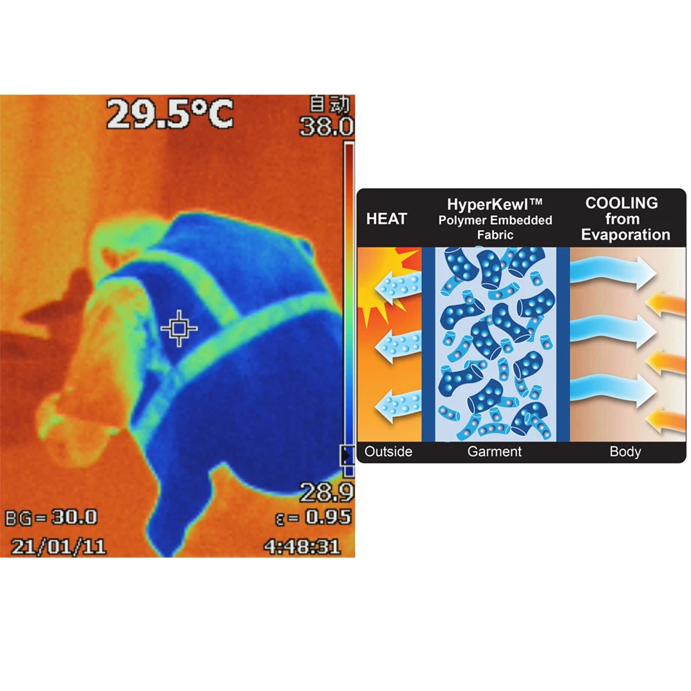 TEMPDOWN полимерная батарея встроенная тканевая охлаждения от испарения жилеты