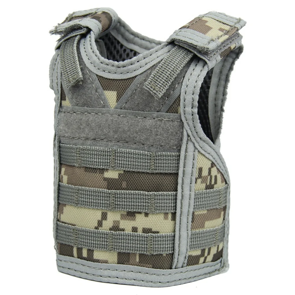 

Style Beer Bottle Cover Mini Molle Vest Bottle Coat Personality Bottle Protect Sleeve Adjustable Drink Bottle Sleeve Pi