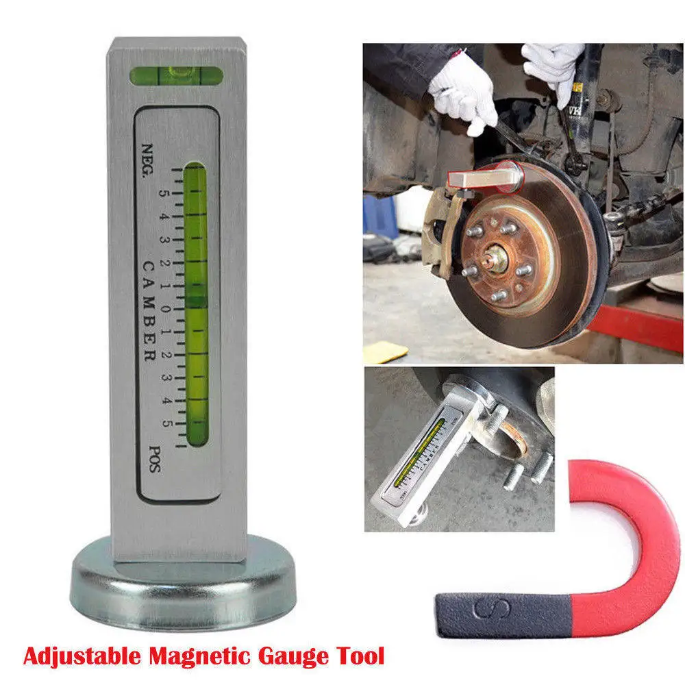 Новый Регулируемый магнитный Уровнемер инструмент развал ролик распорка