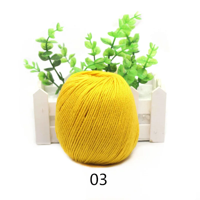 A03 20pcs 20 шт вязальная пряжа lanas para tejer кроше хлопчатобумажная пряжа для вязания 60% шелковая волоконная лампа 40% кожа бархат - Цвет: A03 20pcs