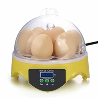 mini automatic incubators digital 7 egg poultry hatcher birds temperature control expriment yh 17