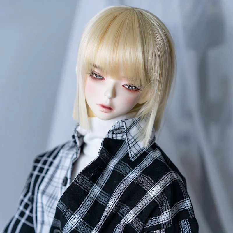 Новый стиль 1/3 1/4 1/6 1/8 Bjd парик короткий крутой прямой высокотемпературный волосы
