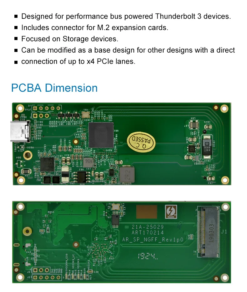 NVME m.2 M ключ SSD корпус type-C PCIEX4 GEN3 40Gbp/s Чехол-адаптер для 2280 внешнего SSD диска sup порт TB3 к M.2 KEY-M порт