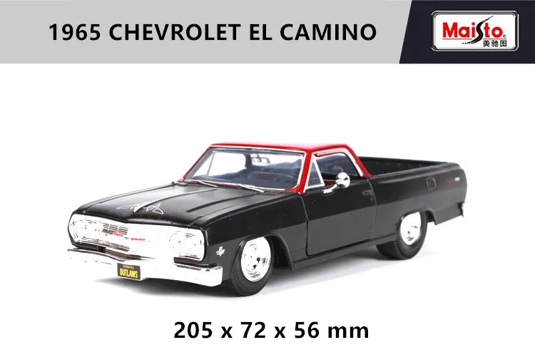 Maisto 1:24 1965 Chevrolet EL CAMINO имитация сплава Модель автомобиля ремесла украшение Коллекция игрушек инструменты подарок