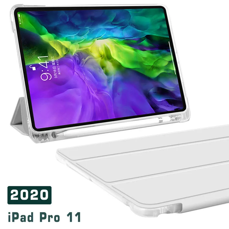 Чехол-книжка для iPad Pro 11 2020 полупрозрачный чехол Apple 2-го поколения A2228 A2231