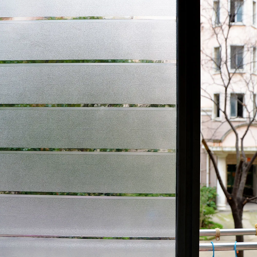 Защитная пленка для окна статическая липкая матовая непрозрачная стеклянная без