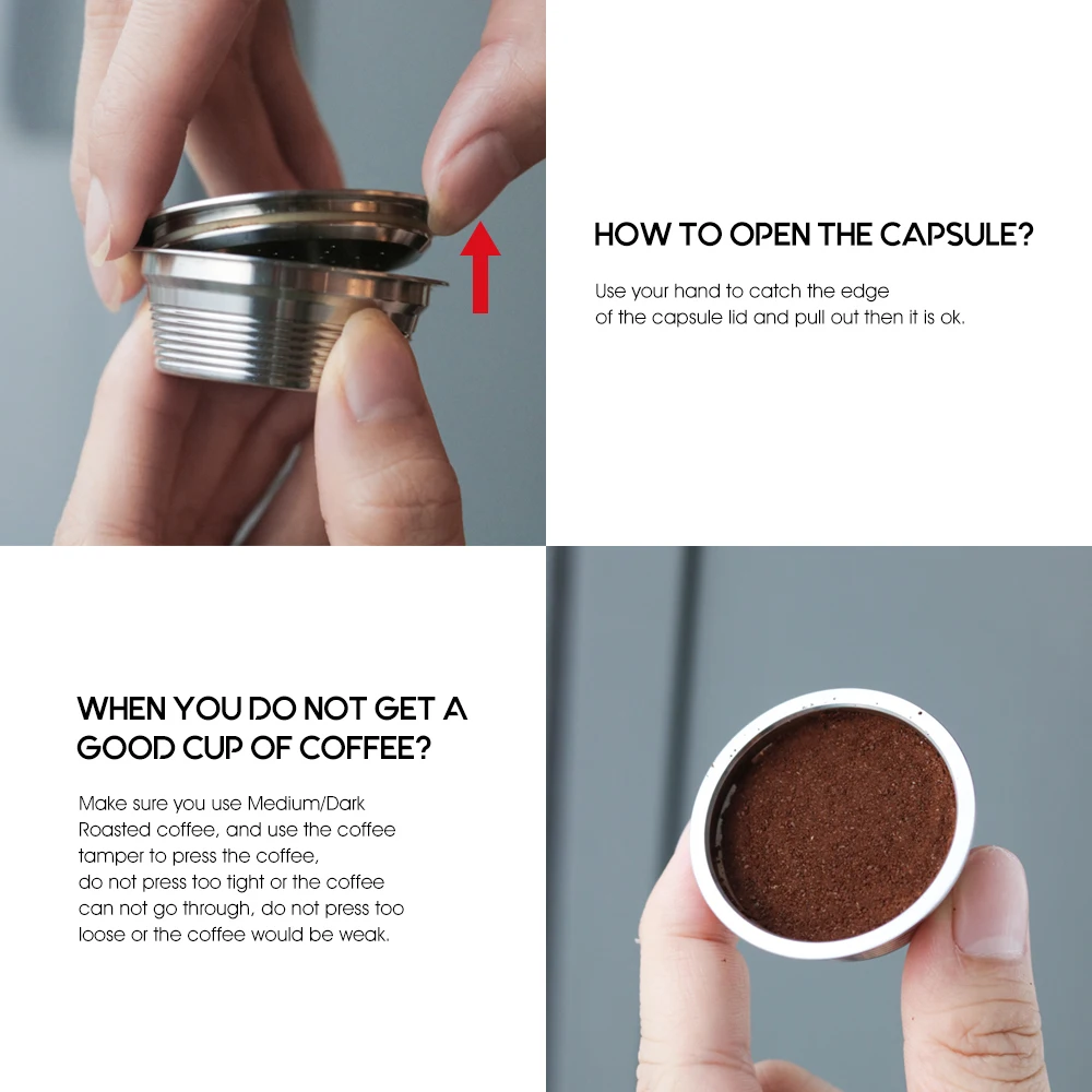 De Metal de acero inoxidible Lavaza a modo mio reutilizable Capsula cafe filtro para Lavazza A Modo Mio|Фильтры для кофе| |
